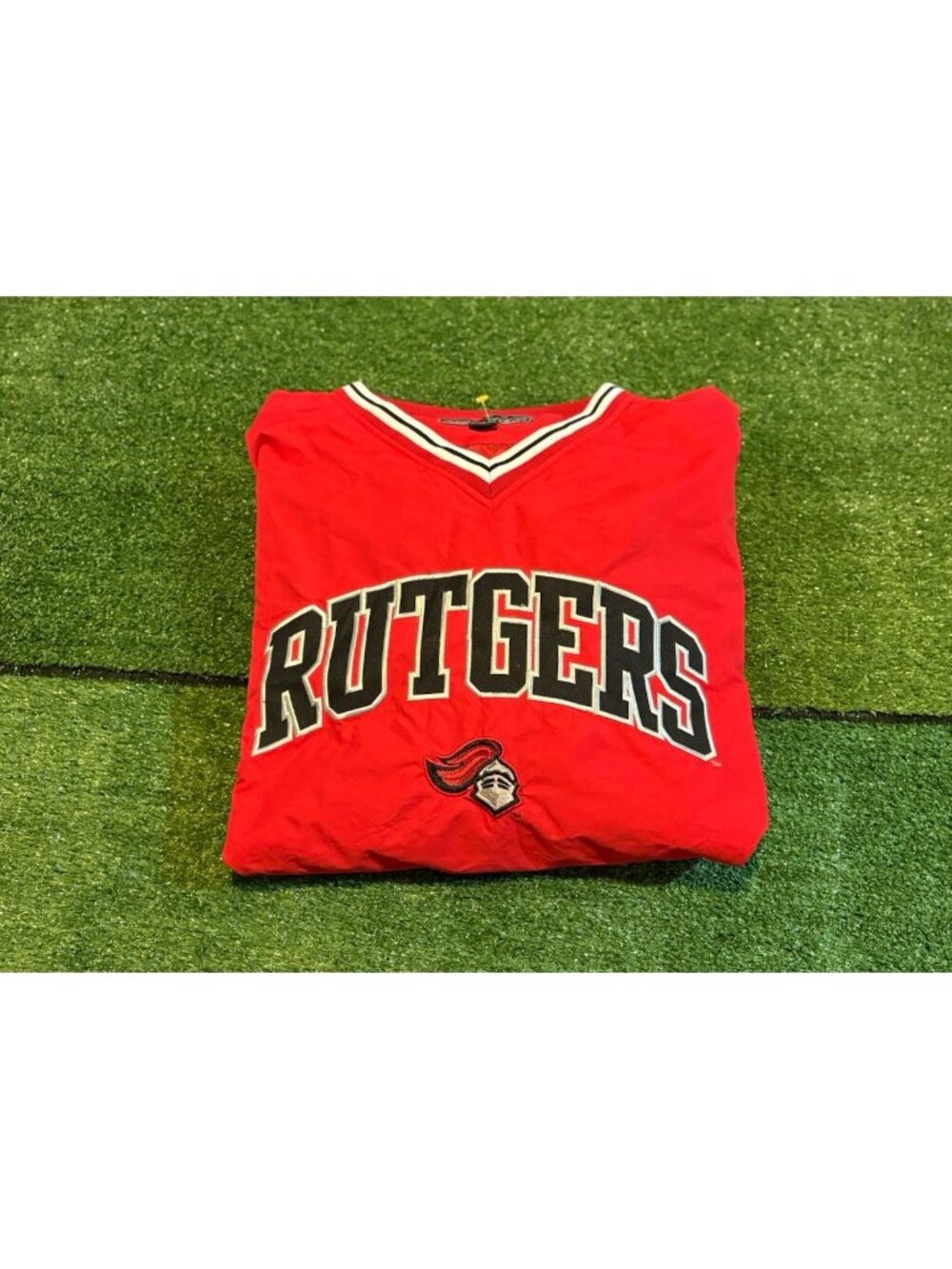 Vintage Scarlet Knights jacket mens XL red pro player pullover football 1990s